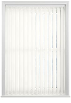 Sabari, Pristine White - Vertical Blind